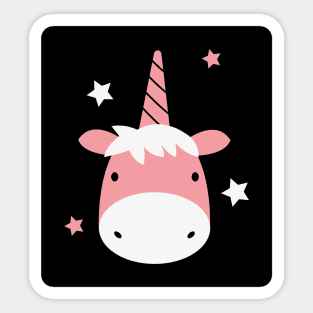 Unicorn (black) Sticker